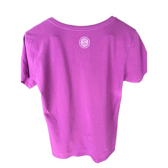 Life Is Good Women’s T-shirt Pink Lightning Bugs - Picture 4 of 11